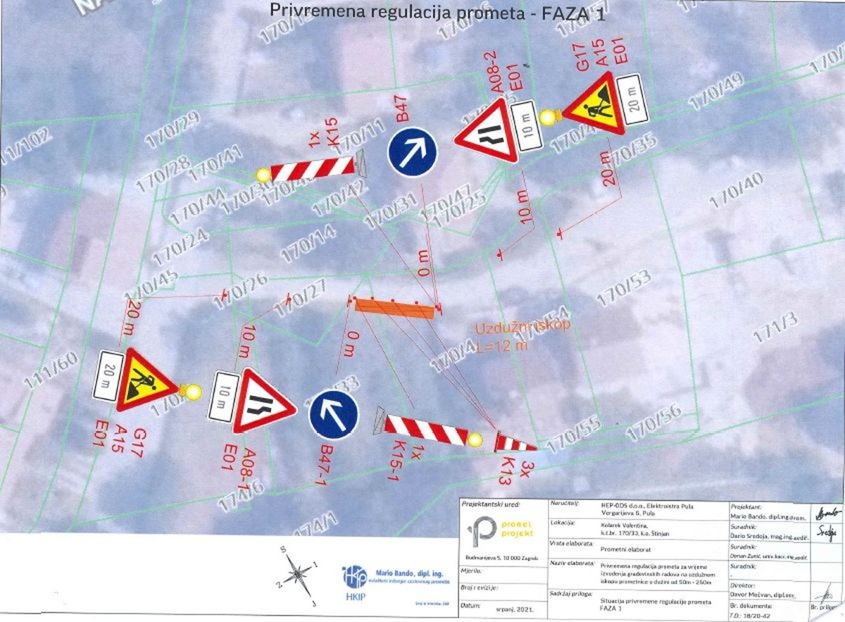 Privremena regulacija prometa na dijelu slijepog ogranka Štinjanske ceste