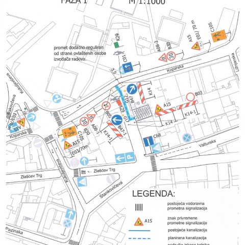Privremena regulacija prometa_faza I