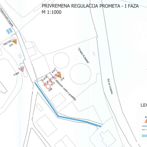 Privremena regulacija prometa faza I