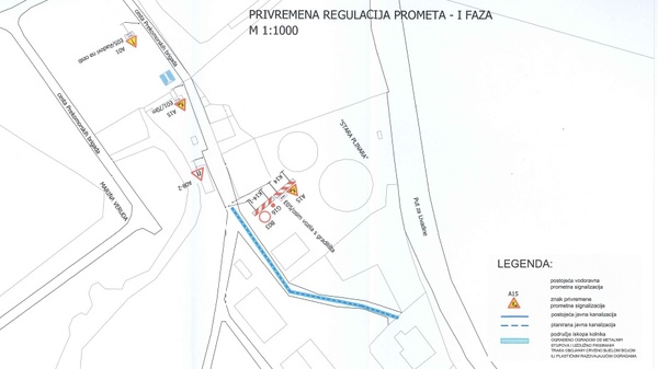Privremena regulacija prometa faza I