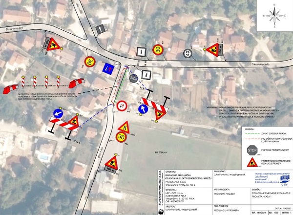 Privremena regulacija prometa na dijelu Štinjanske ceste i Ulice Pužar_faza I