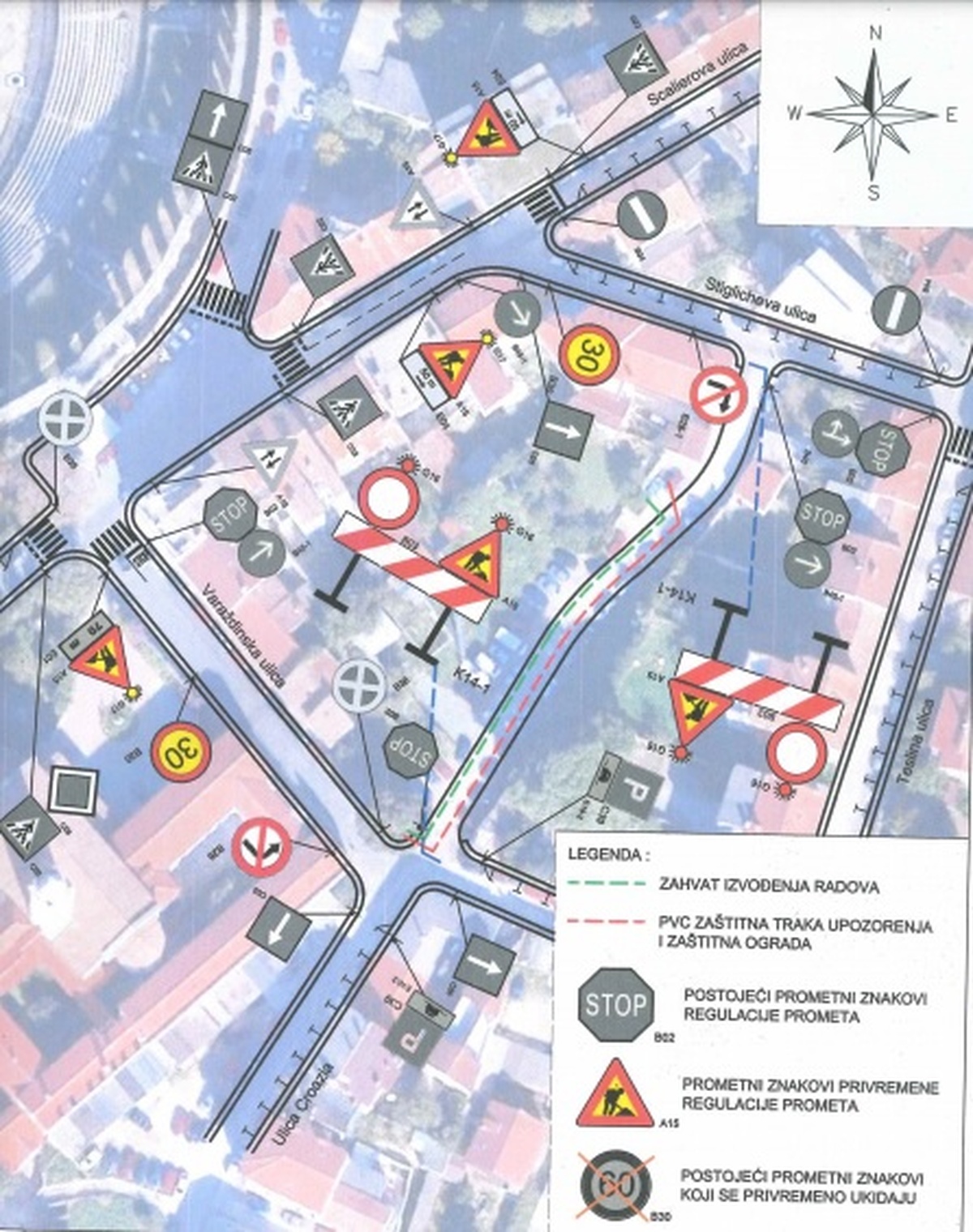 Privremena regulacija prometa na dijelu Ulice Croatia