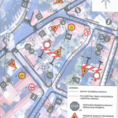 Privremena regulacija prometa na dijelu Ulice Croatia