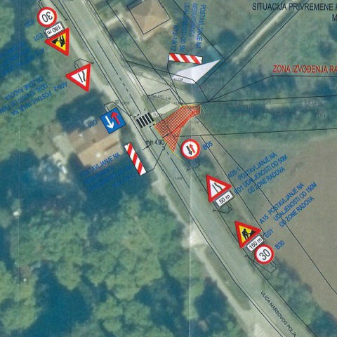 Privremena regulacija prometa na dijelu Ulice Marsovog polja