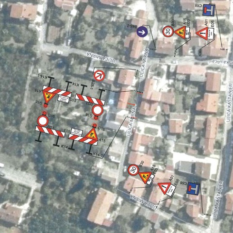 Privremena regulacija prometa na dijelu Ulice Mirna