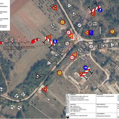 Privremena regulacija prometa na dijelu Ulice Vallelugna_faza I