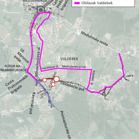 Privremena regulacija prometa na dijelu Valdebečkog puta i Ulice Jasne Crnobori