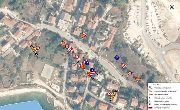 Privremena regulacija prometa u Ulici Stoja_faza I