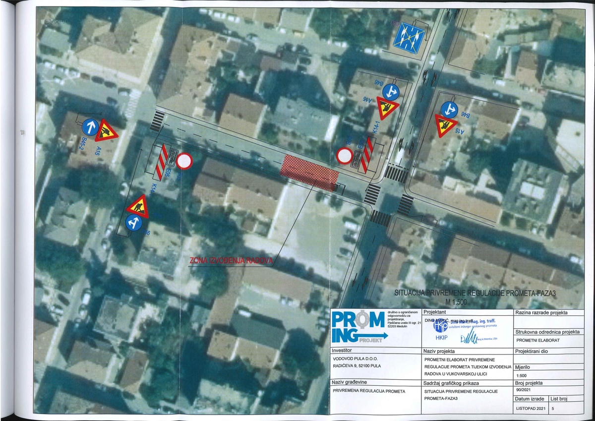 Privremena regulacija prometa u Vukovarskoj