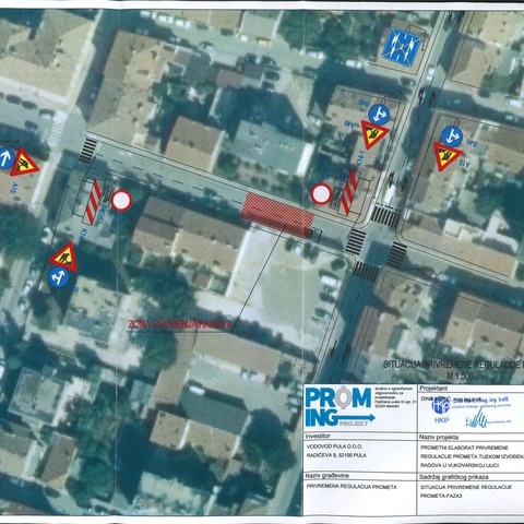 Privremena regulacija prometa u Vukovarskoj