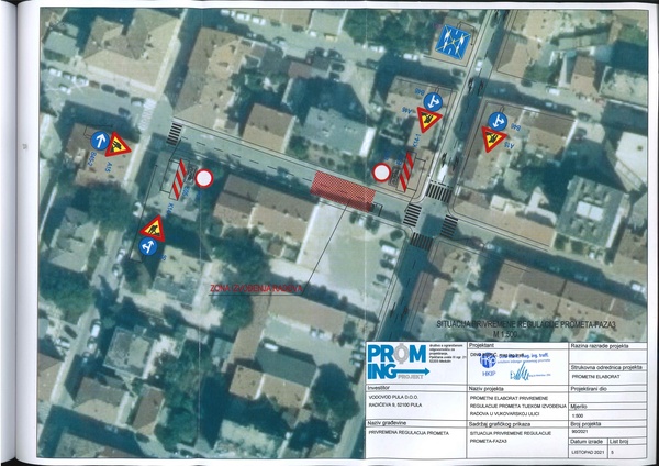 Privremena regulacija prometa u Vukovarskoj