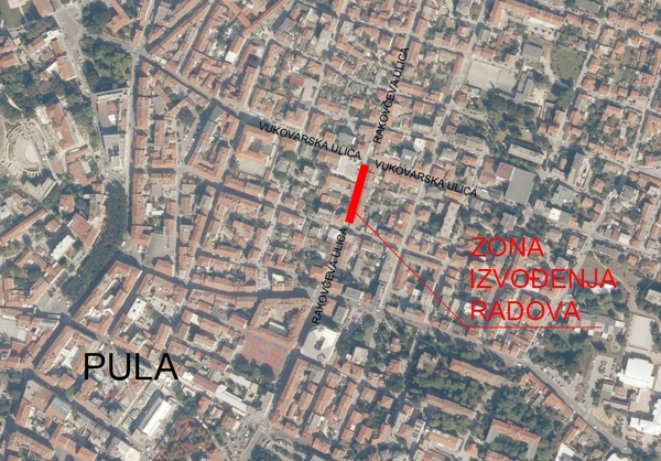 Rakovčeva ulica_zona izvođenja radova