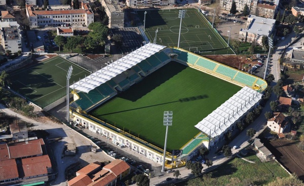 istočna tribina Stadiona Aldo Drosina _ fotomontaža