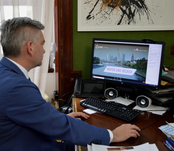 Gradonačelnik Boris Miletić na virtualnom Summitu gradonačelnika protiv antisemitizma 2021.