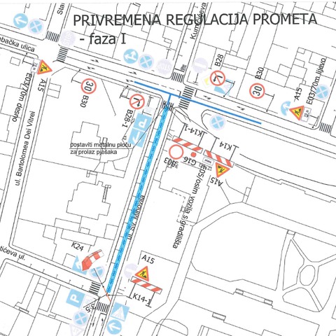 Privremena regulacija Ulica sv. Mihovila