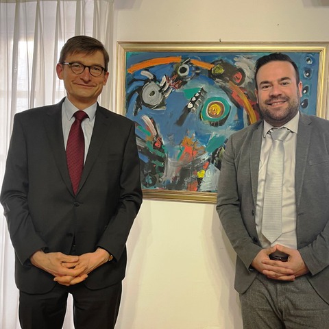 Gradonačelnik s veleposlanikom Austrije u RH