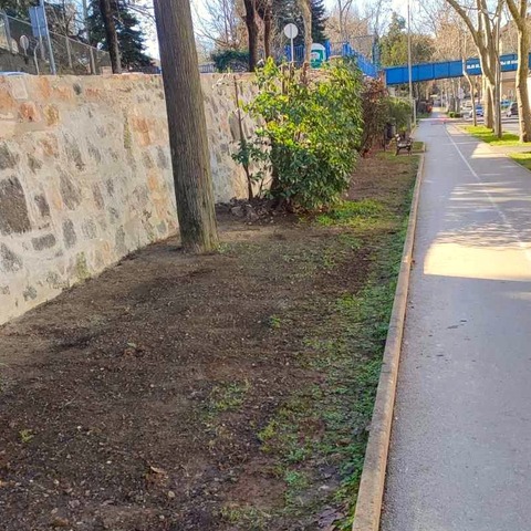 Kameni zid na Bulevaru, između Arsenalske i Rovinjske ulice