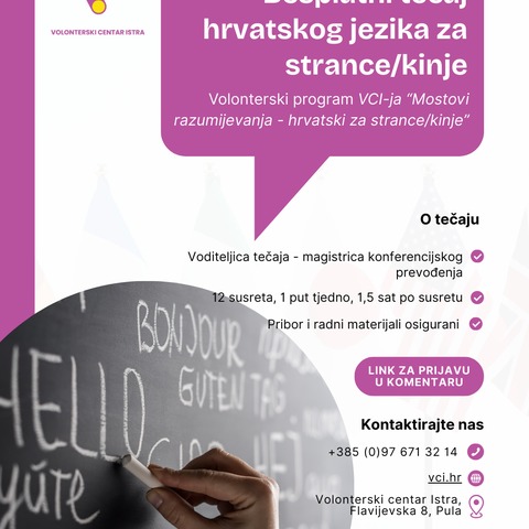 besplatni tečaj hrvatskog jezika za strance