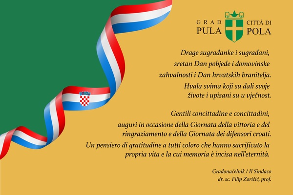 Čestitka gradonačelnika Filipa Zoričića