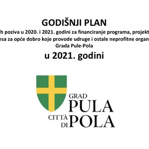 Godišnji plan raspisivanja Javnih poziva
