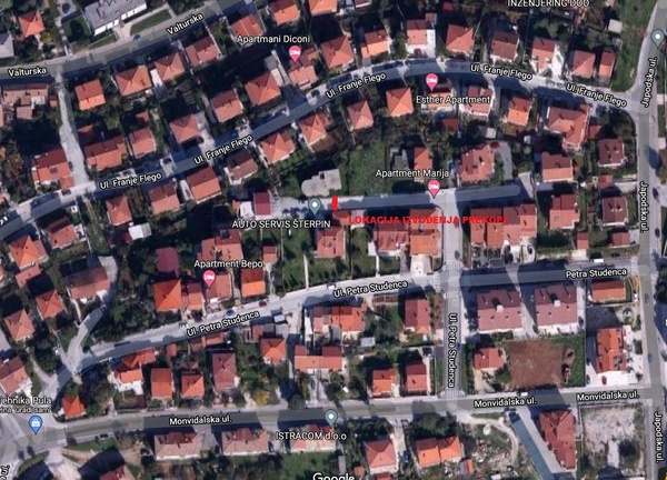 Lokacija izvođenja prekopa
