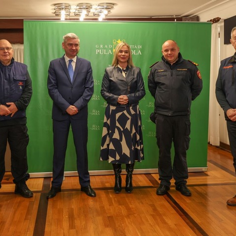zajednički prijem Grada Pule i Istarske županije u povodu Međunarodnog dana civilne zaštite