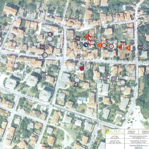 Privremena regulacija prometa u dijelu Ulice Kaštanjer_faza I