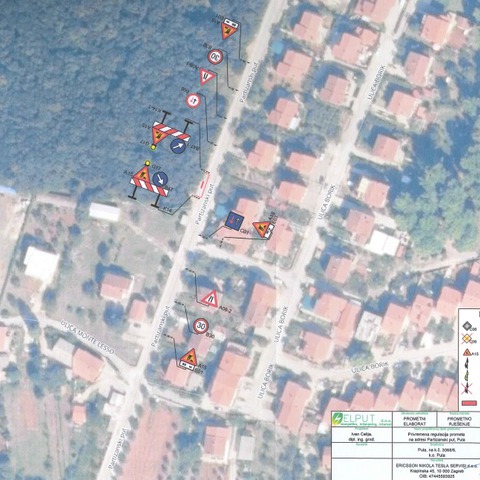 privremena regulacija prometa na dijelu Partizanskog puta