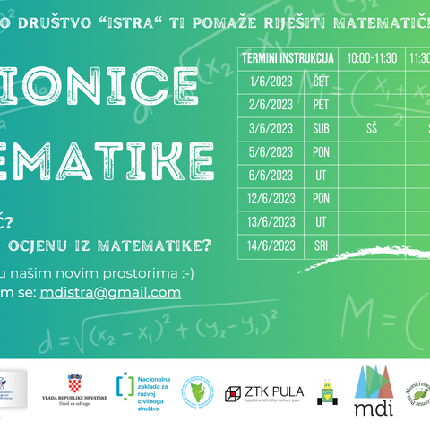 Radionice Matematičkog društva Istra