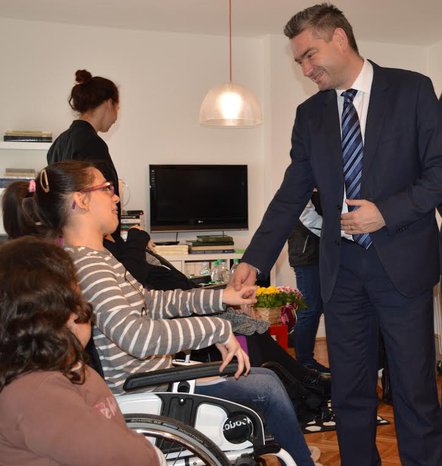 Gradonačelnik Boris Miletić sa djetetom s poteškoćama u razvoju