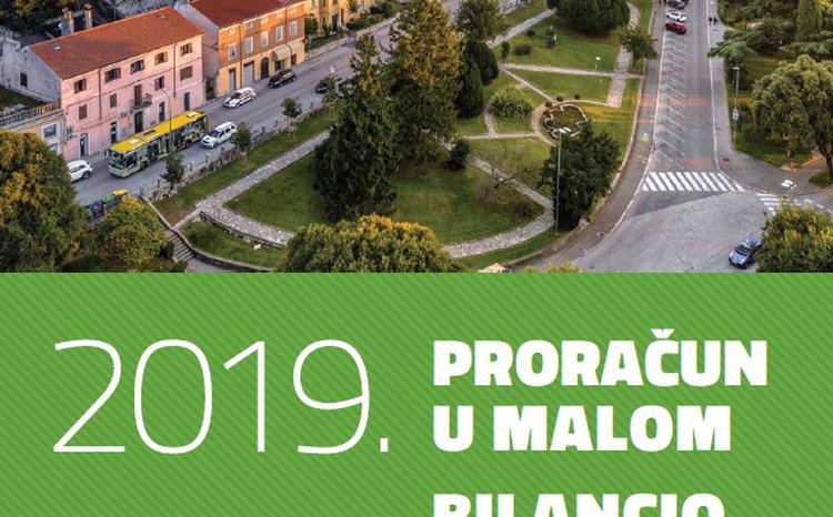 Iz zraka uslikana punta s natipsom na slici "2019. proračun u malom"