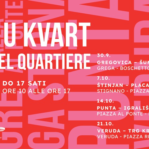 Krajem rujna započinje manifestacija „Dođi u kvart – Vieni nel quartiere“