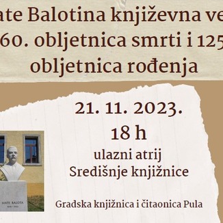 Mate Balotina književna večer