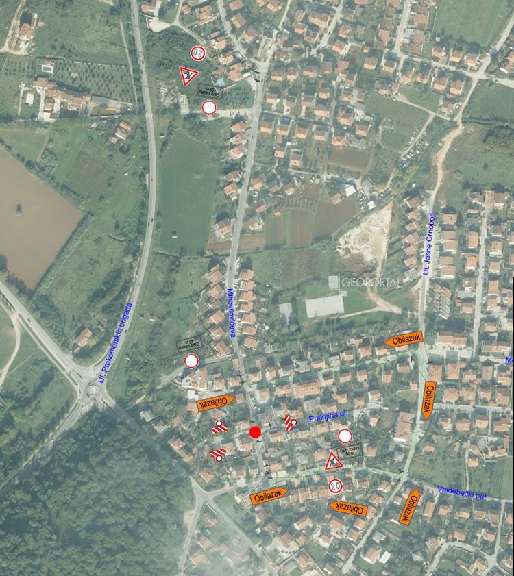 Raskrižje Mihovilovićeve i Putinjine ulice