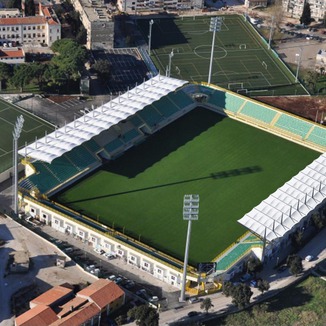 istočna tribina Stadiona Aldo Drosina _ fotomontaža