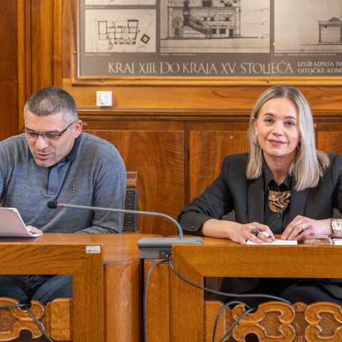 Zamjenica gradonačelnika Ivona Močenić i Kristian Družeta