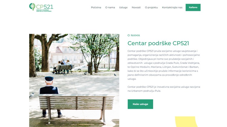 web stranica Centra podrške CP521